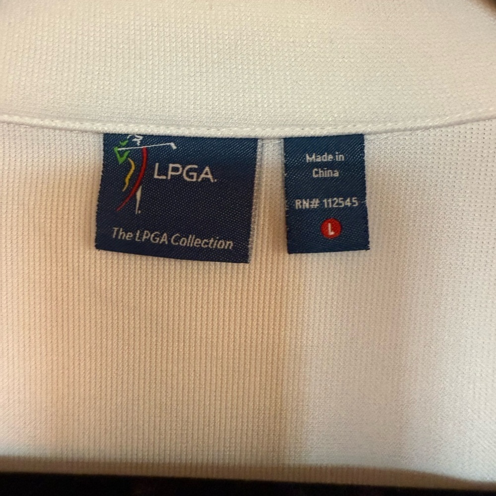 LGPA Long sleeve 1/4 zipper top Sz.L - Picture 6 of 9